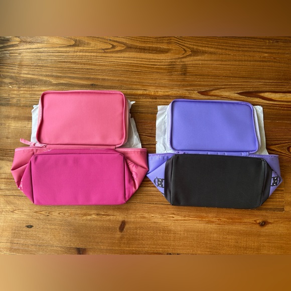 Trader Joe’s Mini Insulated Tote Bag Bundle Pink and Lavender - Picture 2 of 4